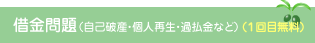 借金問題(自己破産・個人再生・過払金など)(1回目無料)